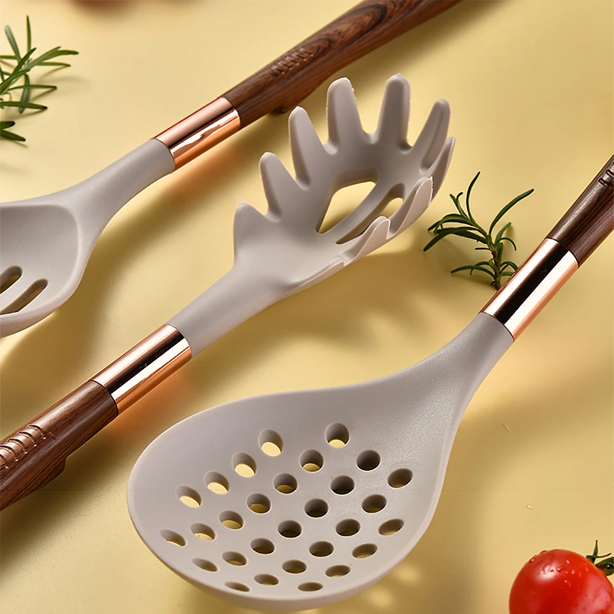 Conjunto de Utensílios de Cozinha em Silicone Deluxe NobleHous