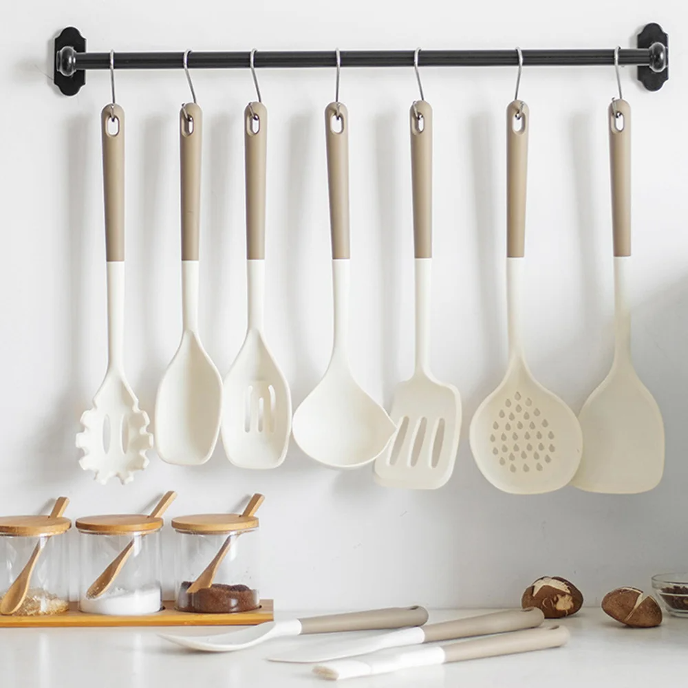 Conjunto de 10 Peças de Utensílios de Cozinha em Silicone NobleHous