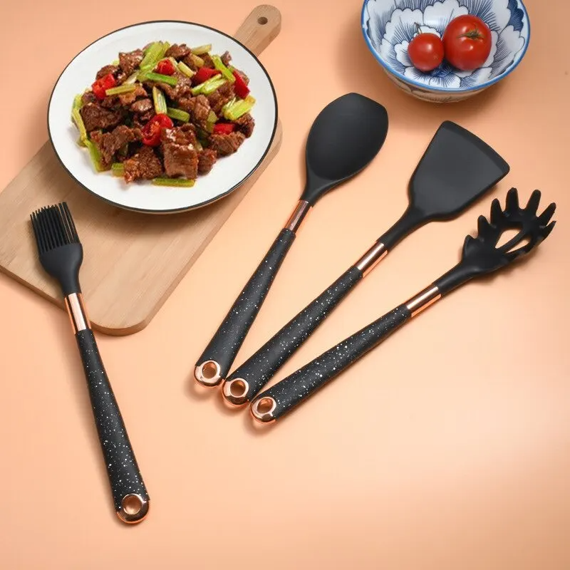 Conjunto de Utensílios de Cozinha em Silicone Deluxe NobleHous