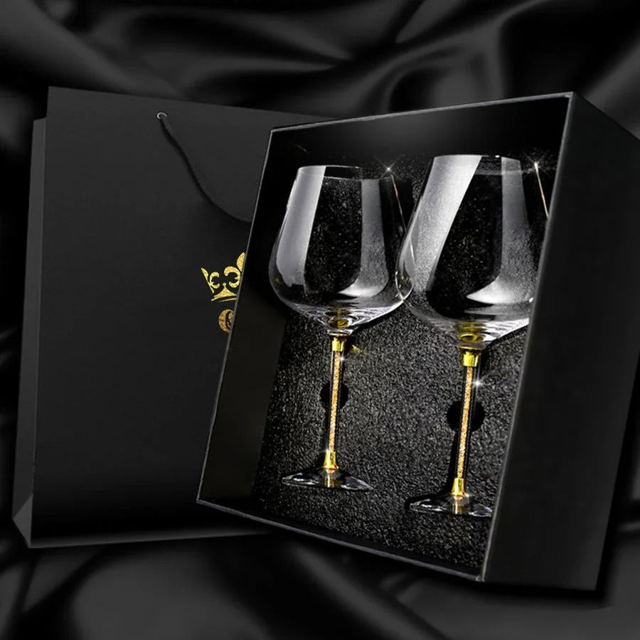 Conjunto de Taças de Vinho Tinto de Cristal NobleHous