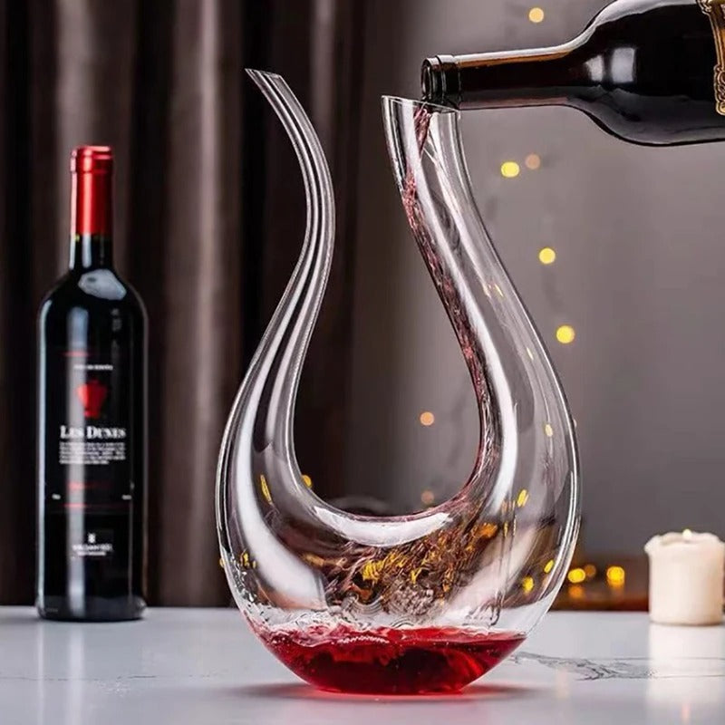 Decanter de Vinho em Cristal em Forma de Cisne NobleHous