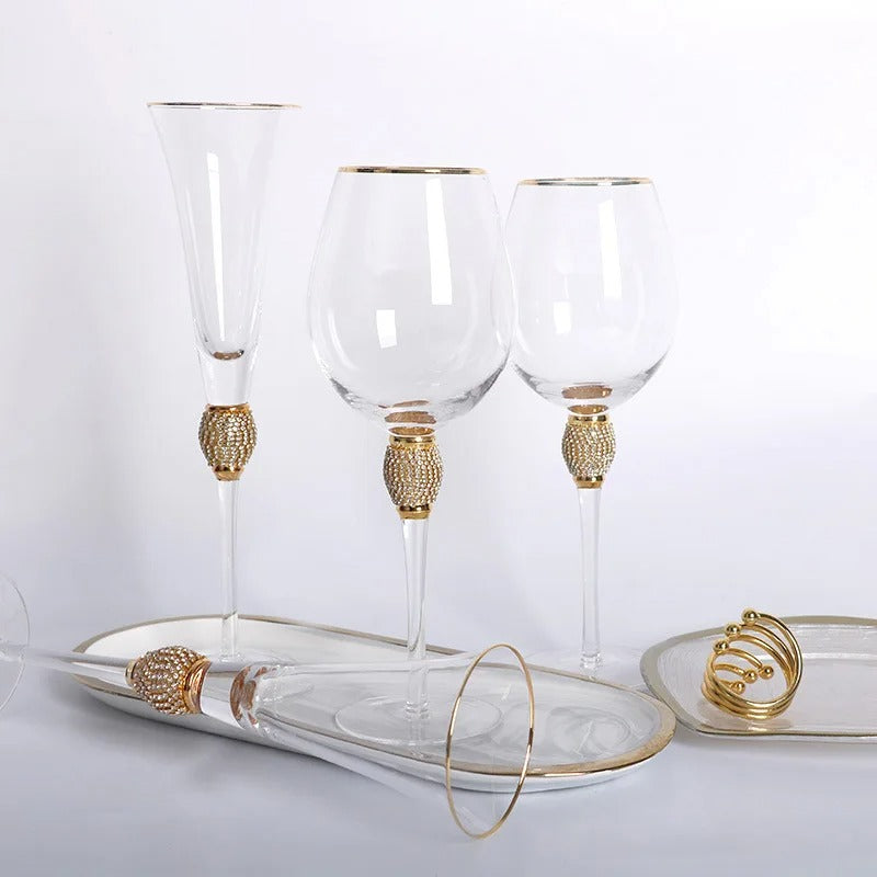 Conjunto de 2 Taças de Cristal com Haste NobleHous