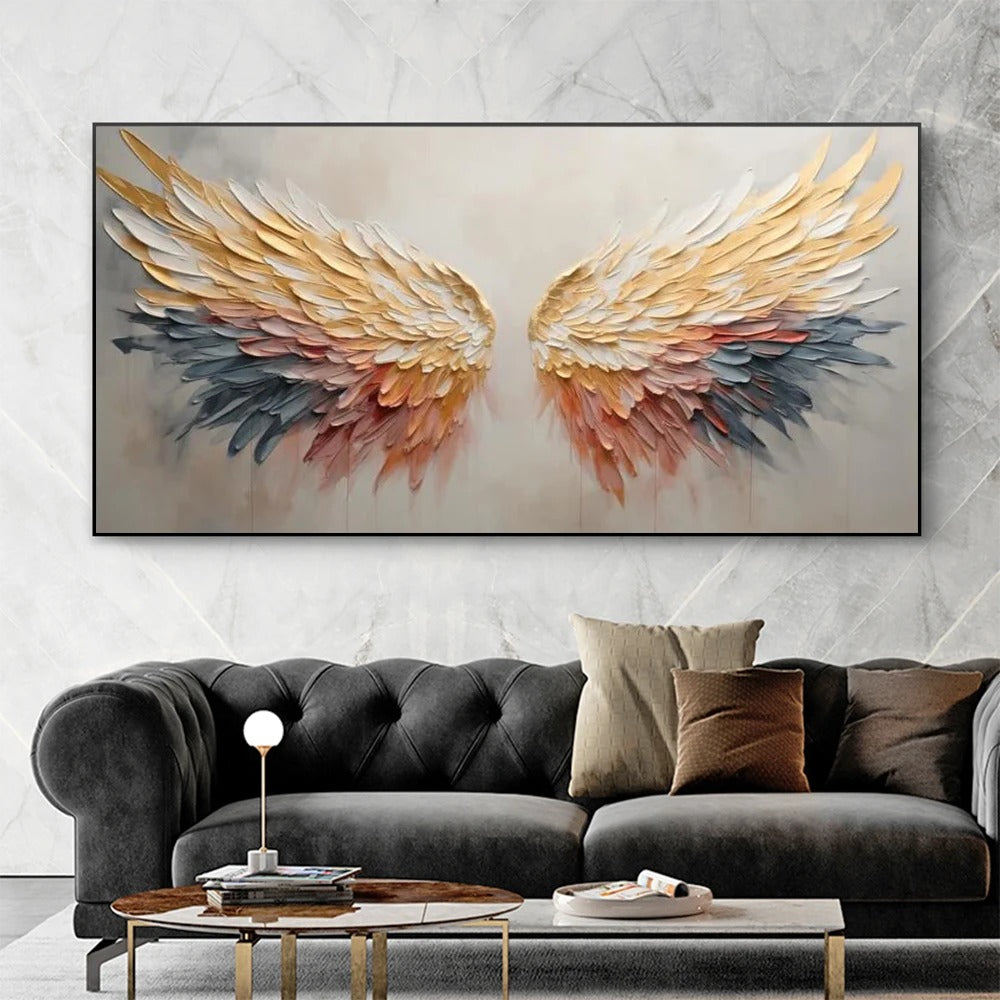 Pintura em Tela de Asa de Anjo Abstrata NobleHous