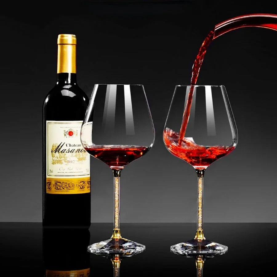 Conjunto de Taças de Vinho Tinto de Cristal NobleHous