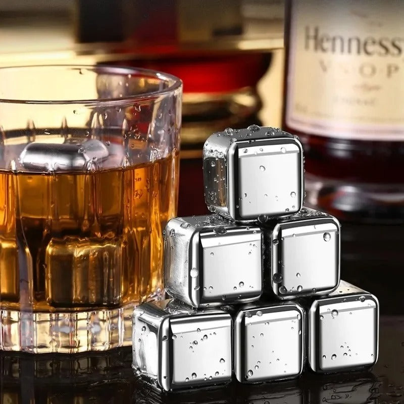 Conjunto de 6 Cubos de Gelo para Whisky NobleHous