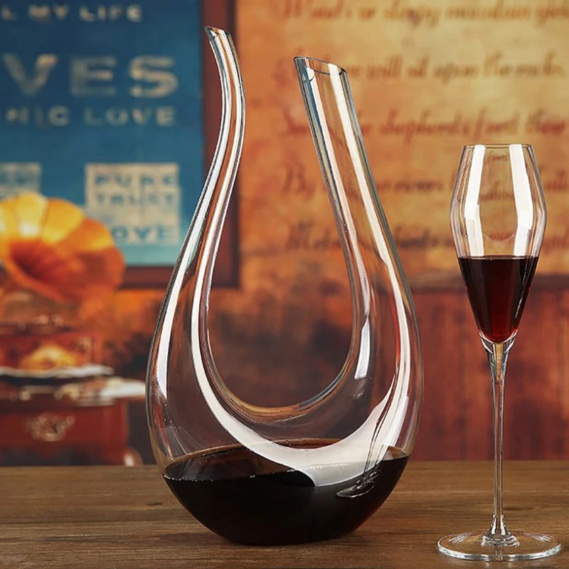 Decanter de Vinho em Cristal em Forma de Cisne NobleHous